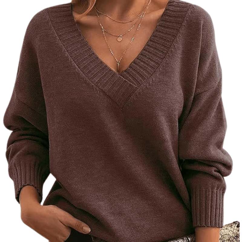 Chic V-Neck Cashmere Sweater | Perfect for Everyday Wear