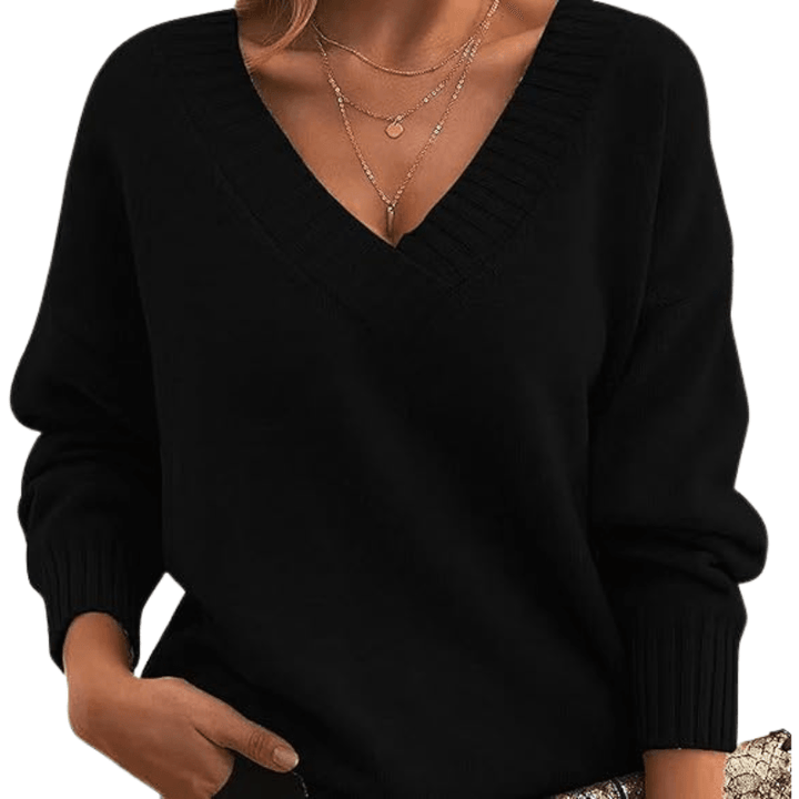 Chic V-Neck Cashmere Sweater | Perfect for Everyday Wear