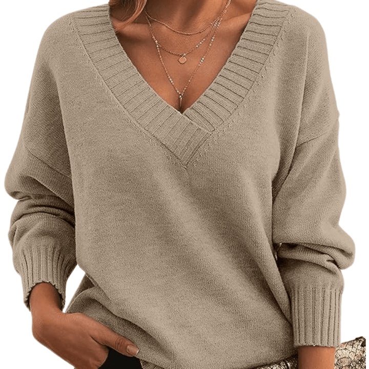 Chic V-Neck Cashmere Sweater | Perfect for Everyday Wear