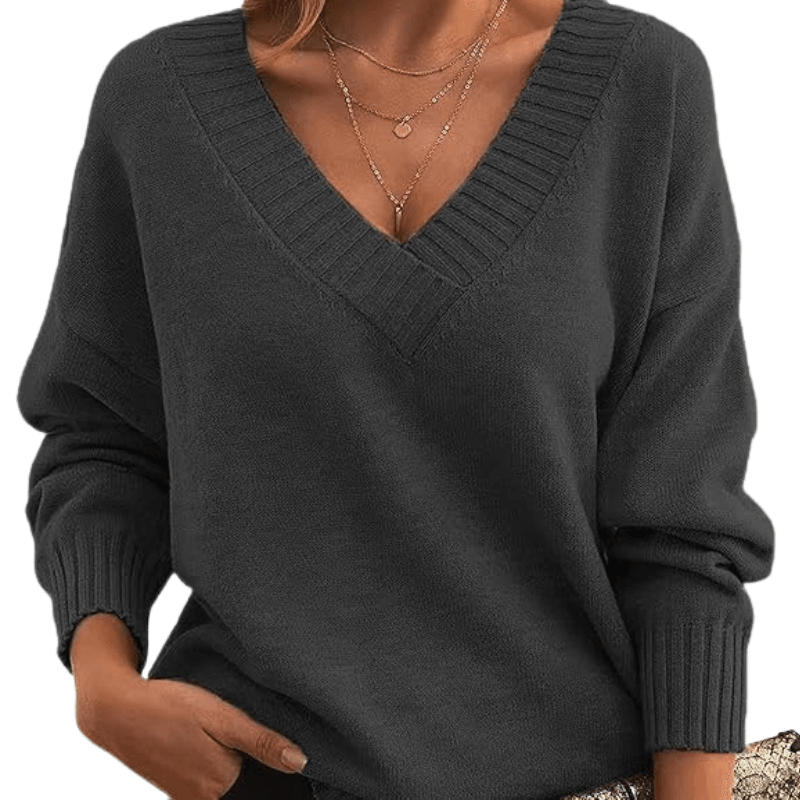 Chic V-Neck Cashmere Sweater | Perfect for Everyday Wear