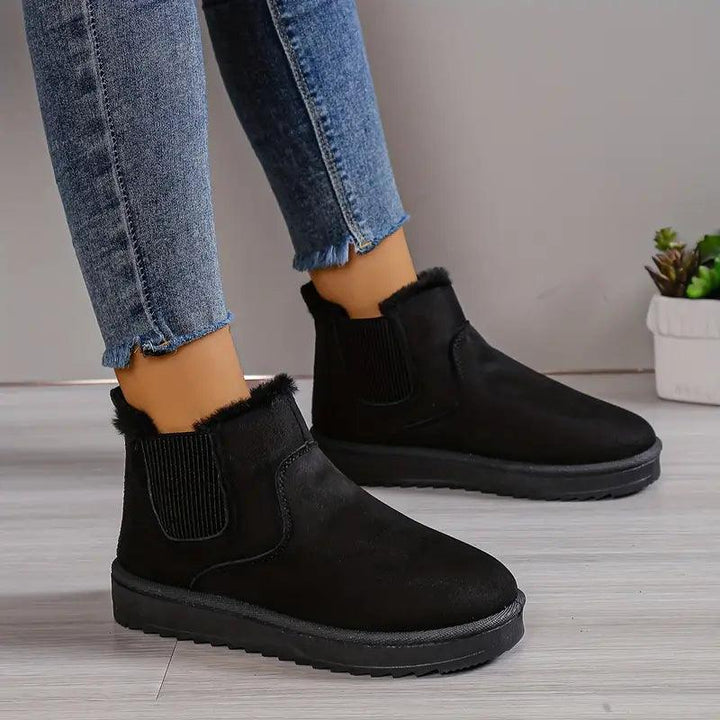 Women's  trendy slip-on snow boots