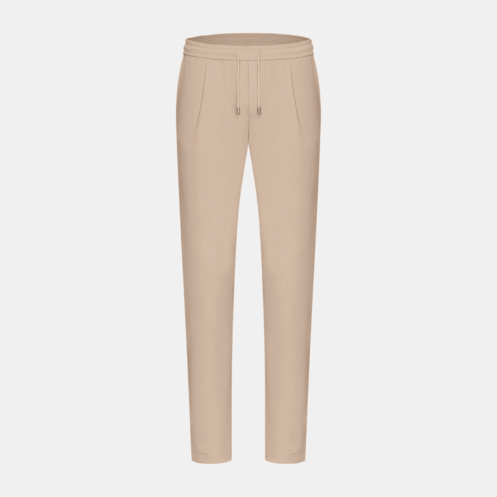 Light Beige Smart Pants – Men's Slim-Fit Stretch Trousers for Casual & Formal Wear