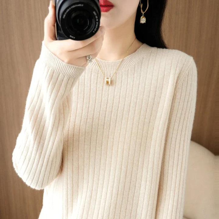 Women Sweaters Long Sleeve Striped Sweater – Cozy & Stylish