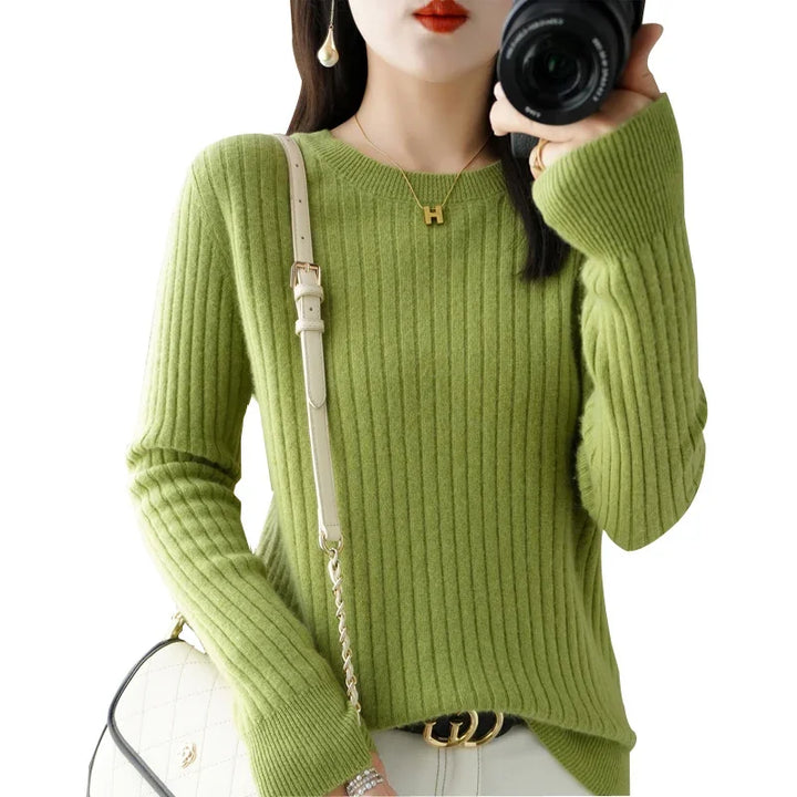 Women Sweaters Long Sleeve Striped Sweater – Cozy & Stylish