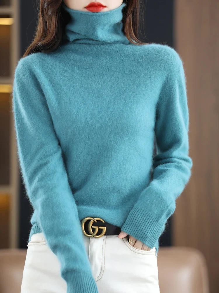 100% Mink Cashmere Sweater – Soft & Warm Knitwear