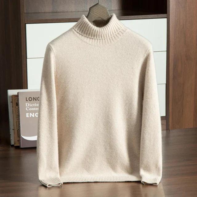 100% CASHMERE TURTLENECK