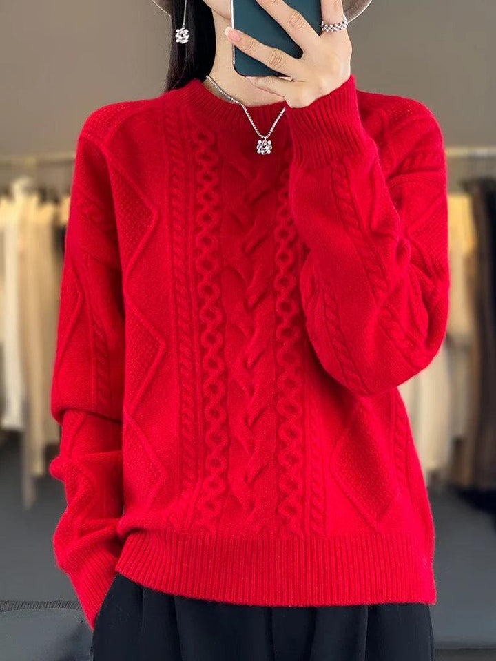 Addonee Women’s 100% Merino Wool Cashmere Sweater