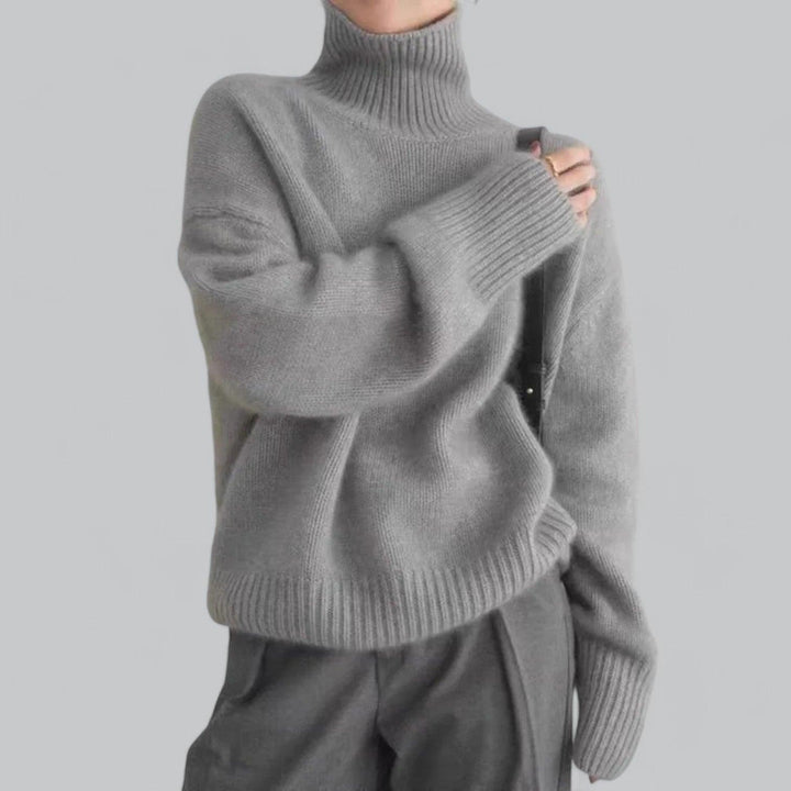 BritsMode | Women's Classy Cashmere Sweater Turtle Neck Pullover