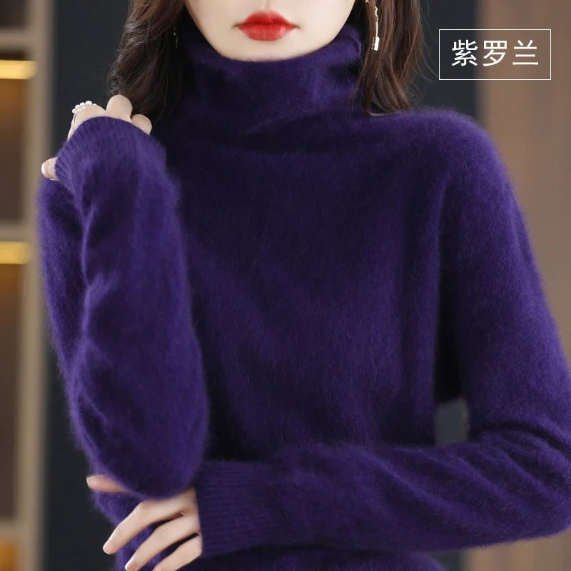 100% Mink Cashmere Sweater – Soft & Warm Knitwear