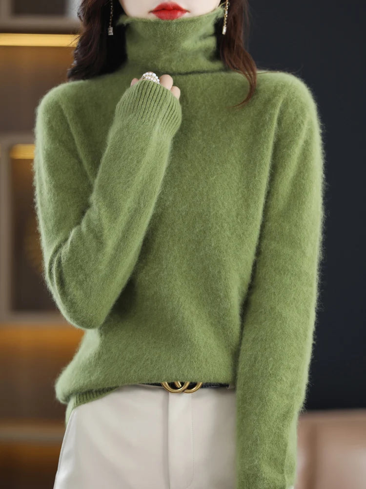 100% Mink Cashmere Sweater – Soft & Warm Knitwear