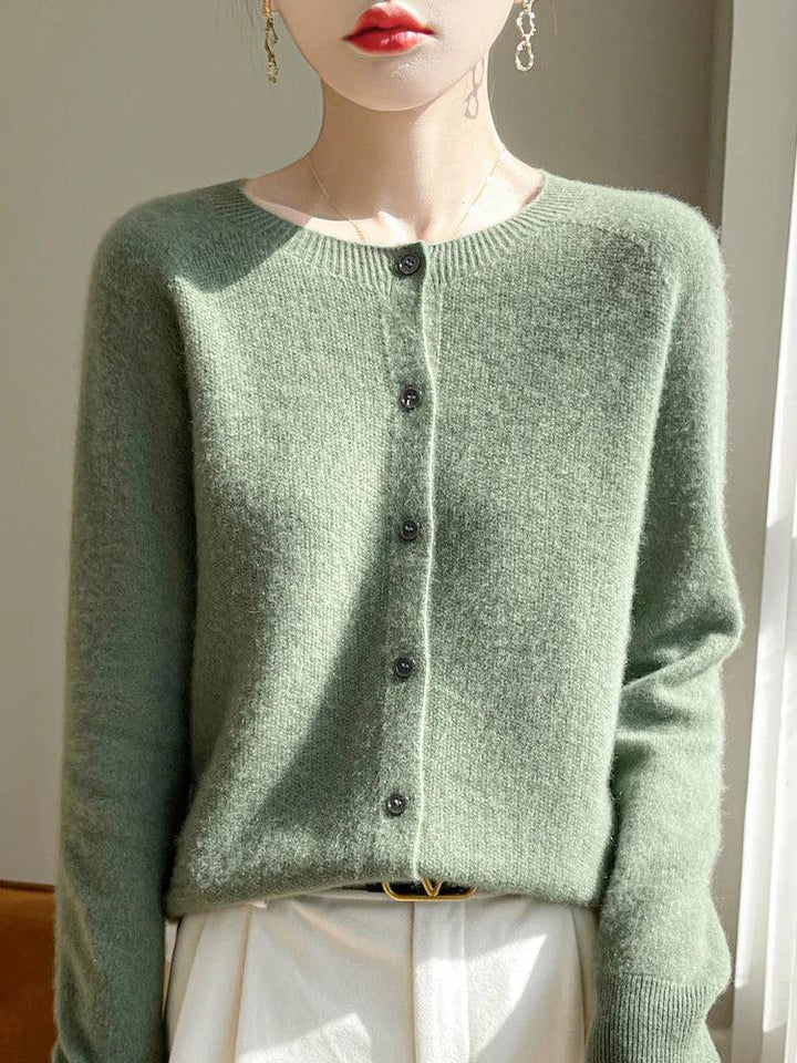 Spring Women's 100% Merino Wool Cardigan