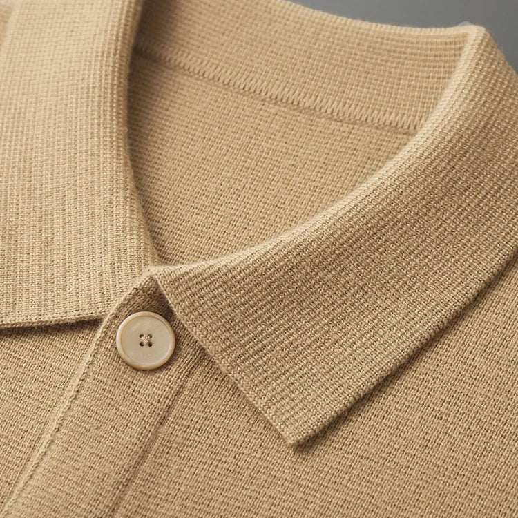 BritsMode | Fine Cashmere Cardigan Premium Polo Jacket