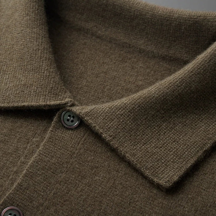 BritsMode | Fine Cashmere Cardigan Premium Polo Jacket