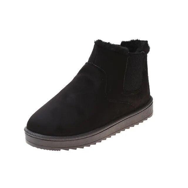 Women's  trendy slip-on snow boots