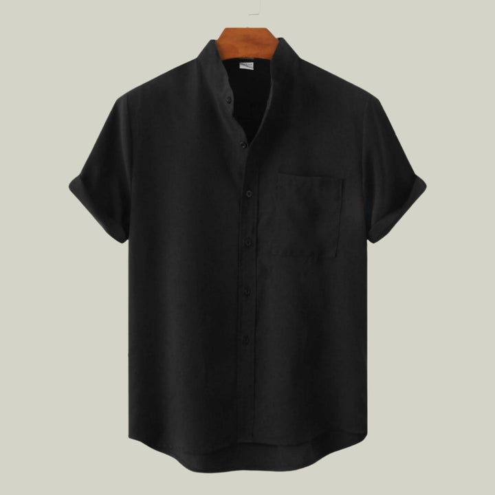 Machu Picchu - Solid Color Cotton Button Up