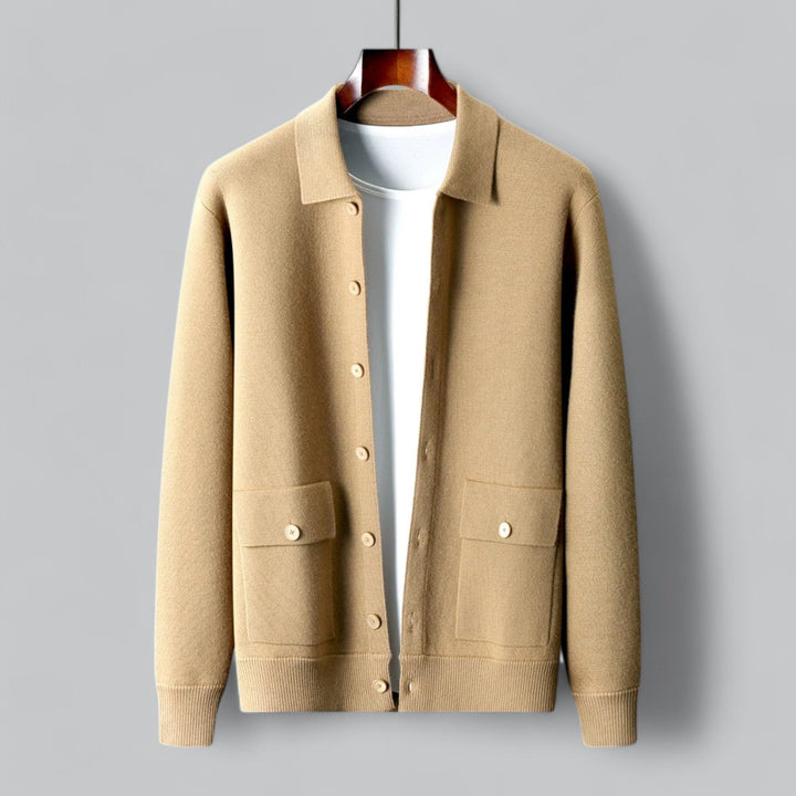 BritsMode | Fine Cashmere Cardigan Premium Polo Jacket