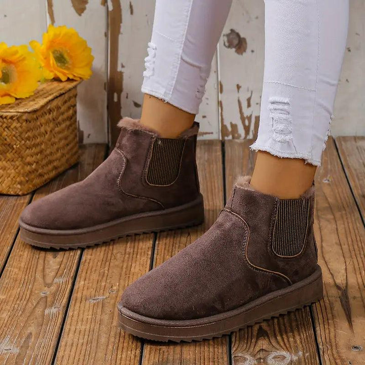 Women's  trendy slip-on snow boots