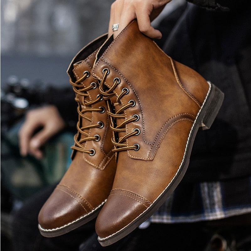 'Falcon' Leather Boots